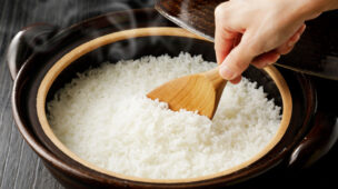 Receita de arroz branco
